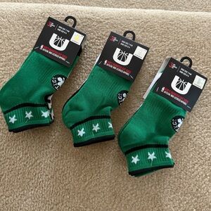 NWT 9pr Kids NBA Boston Celtics Basketball Green Crew Socks